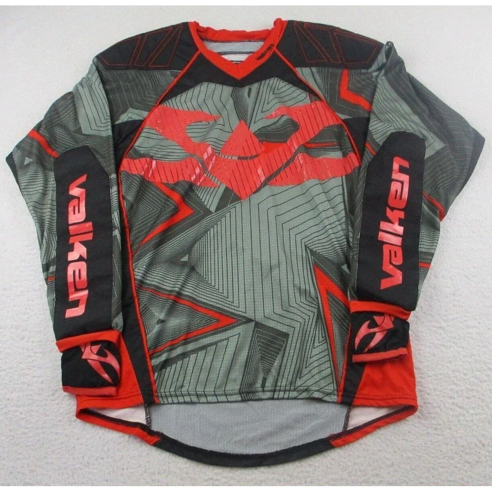 Valken Redemption Paintball Jersey‎ Mens Size Small Padded Logo Red Black *READ*